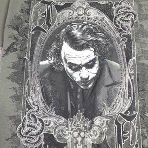 The Dark Knight Joker Shirt Medium Green Heath Ledger NEW